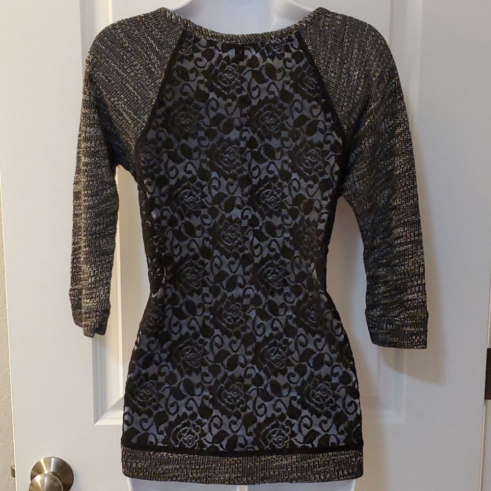 Express size S lace back sweater